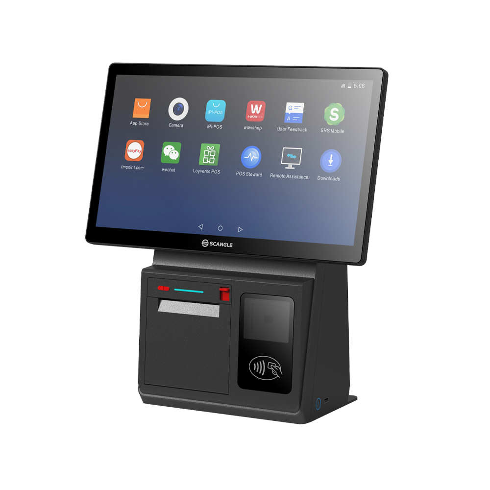 Scangle K5 Touch Kiosk POS-системы с 80мм термопринтером /2D сканером штрих-кодов