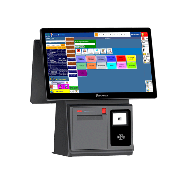 Scangle K5 Touch Kiosk POS Systems Systeme de point de vente с 80мм термопринтером /2D сканером штрих-кодов